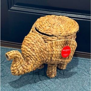 Opal House Rattan Elephant Basket!!